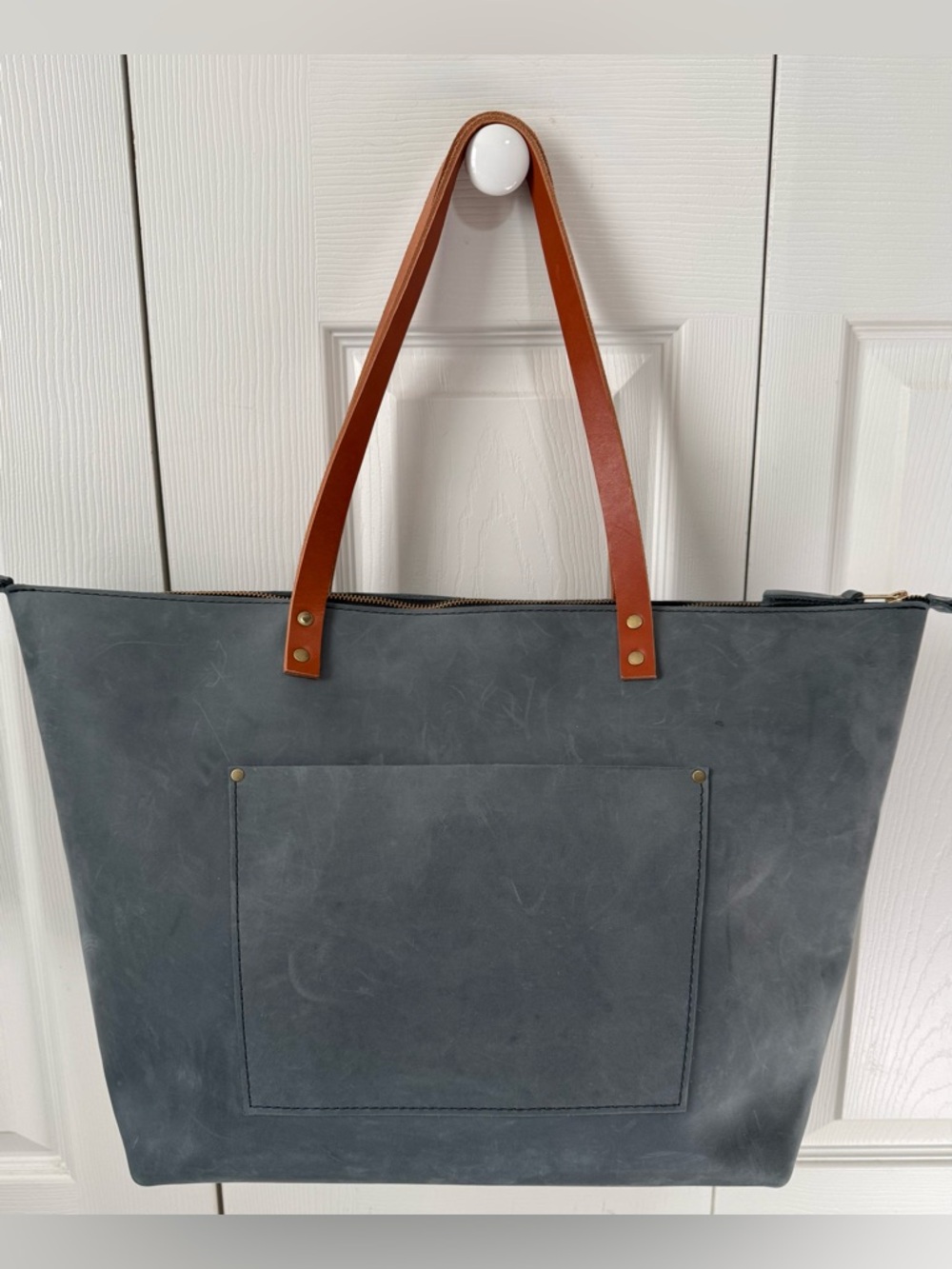 Oversized Portland Leather Storm Tote